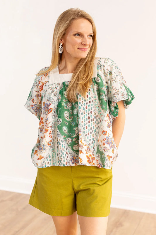 Rosemary Square Neck Boho Top