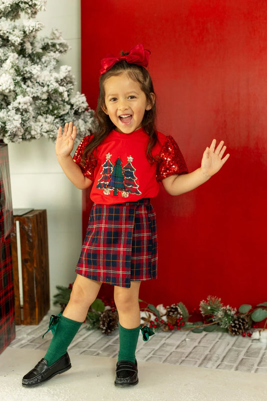 Kids' Festive Forest on Princess Top