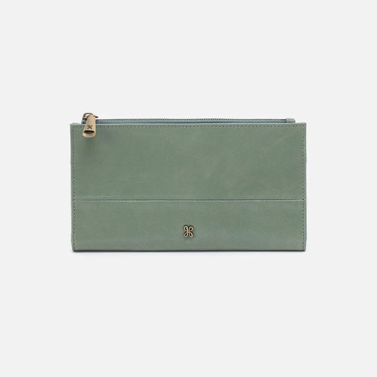 Hobo- Jill Large Bifold Wallet- Jade