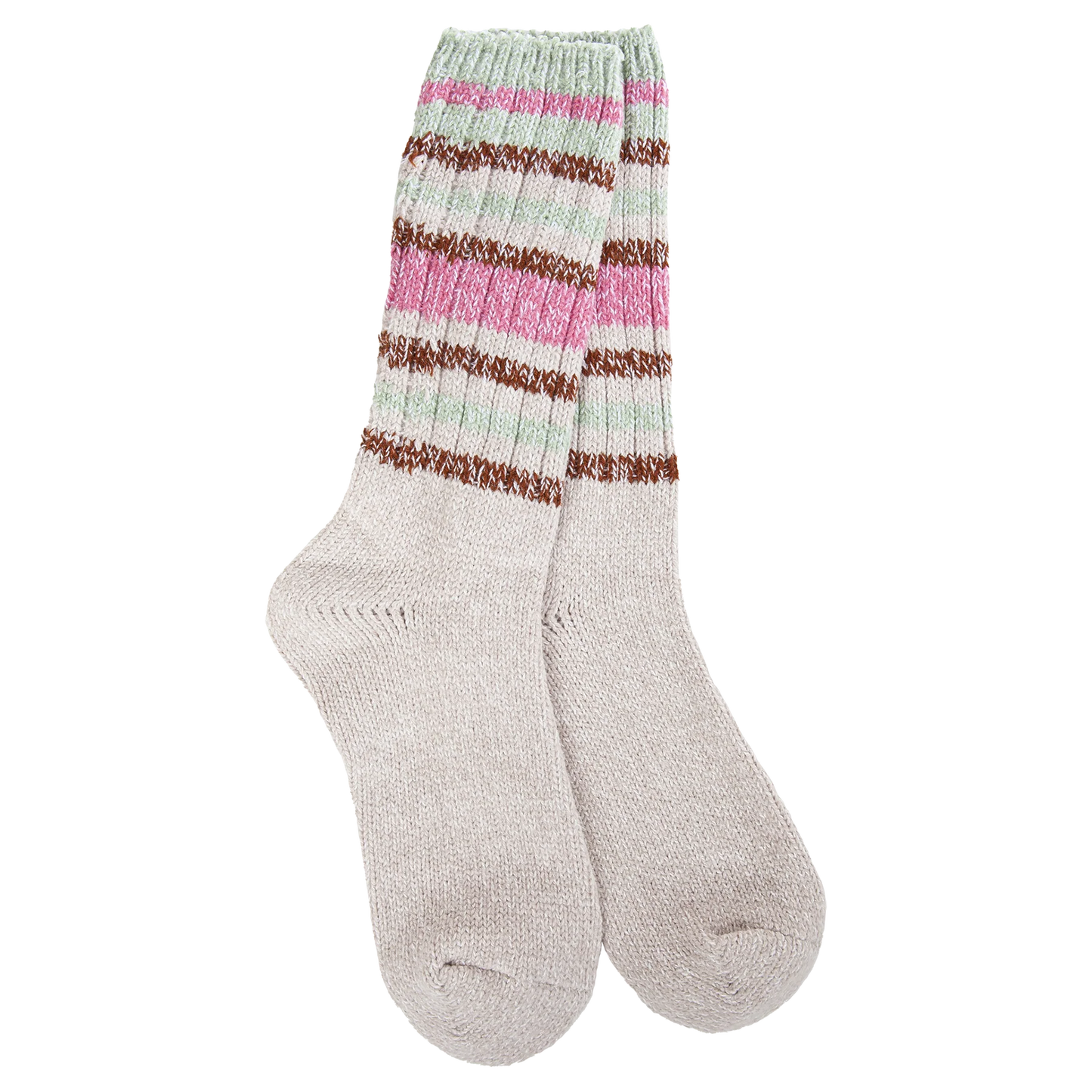 Worlds Softest Weekend Ragg Crew Stripe Sock