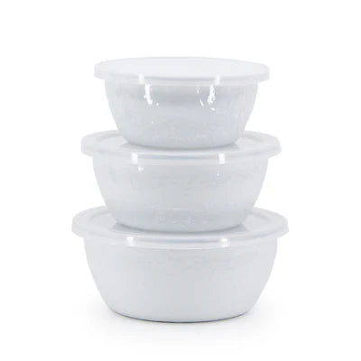 White Nesting Bowl Set
