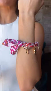 Cassie Scarf Charm Bracelet
