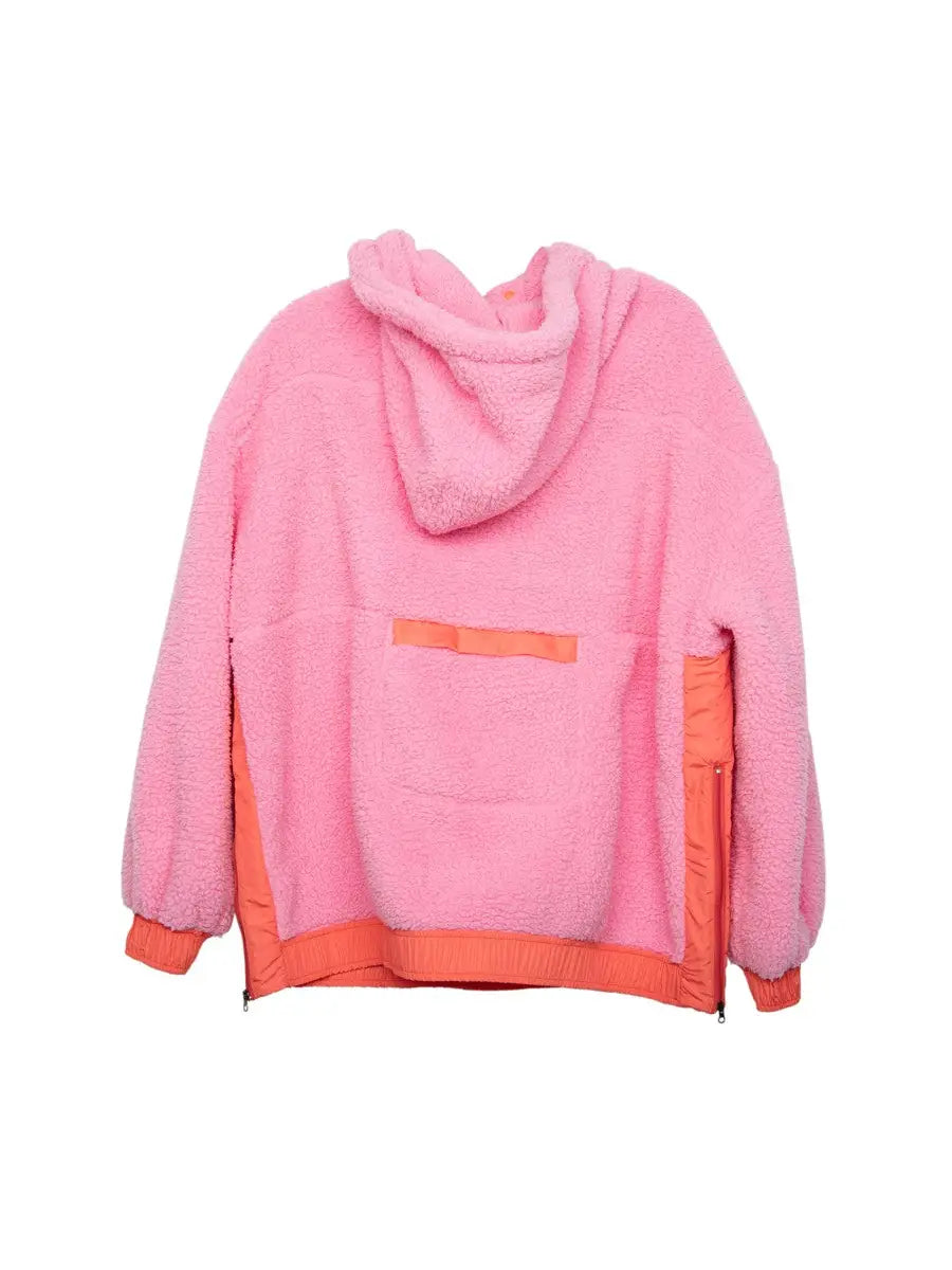 Two-Toned Sherpa Pullover Hoodie