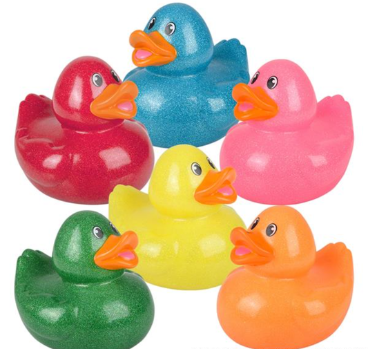 La Luna Bella - Toys - 6" GLITTER DUCKY WITH SOUND LLB kids toys