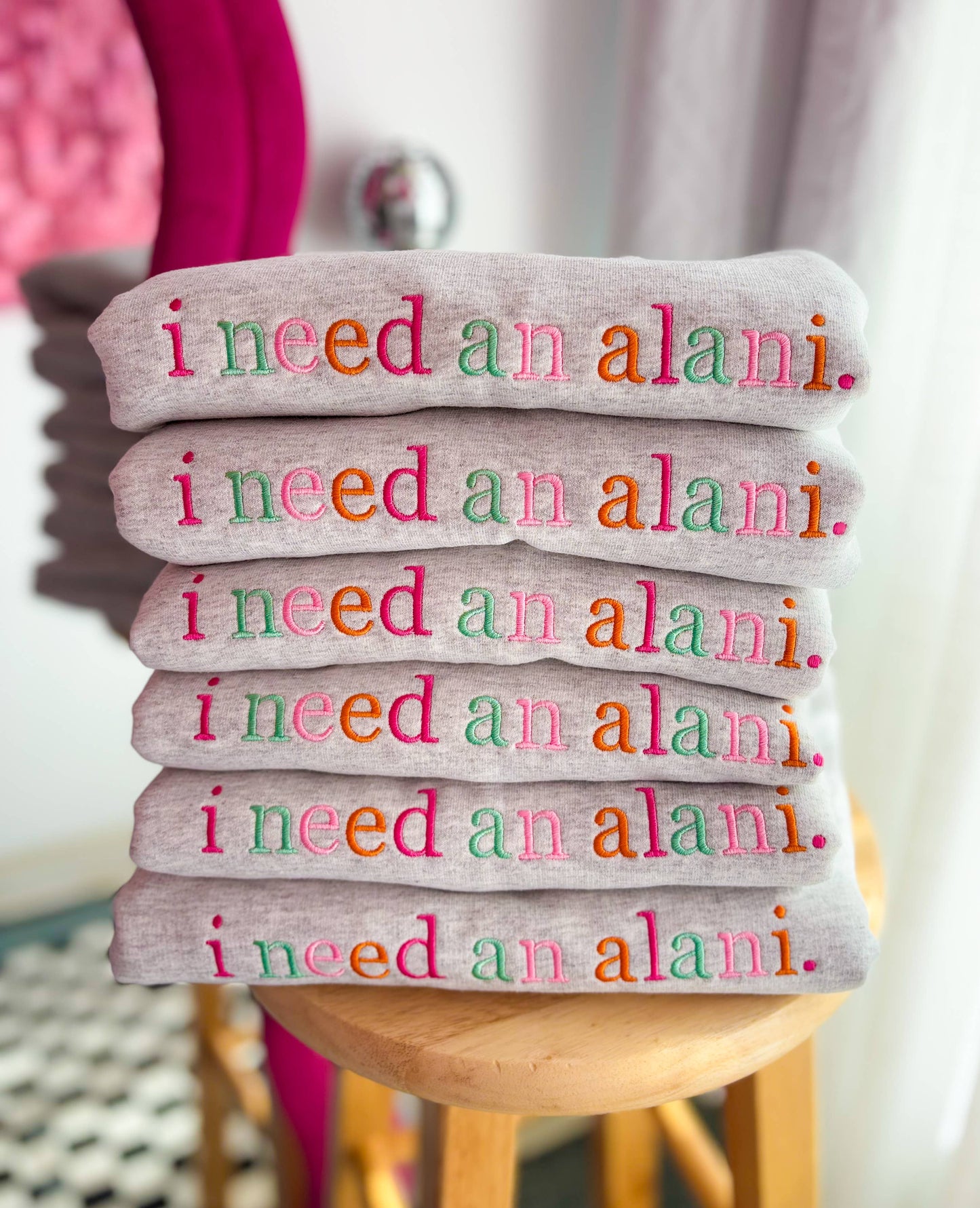 I Need An Alani Embroidered Crewneck | Sweatshirt
