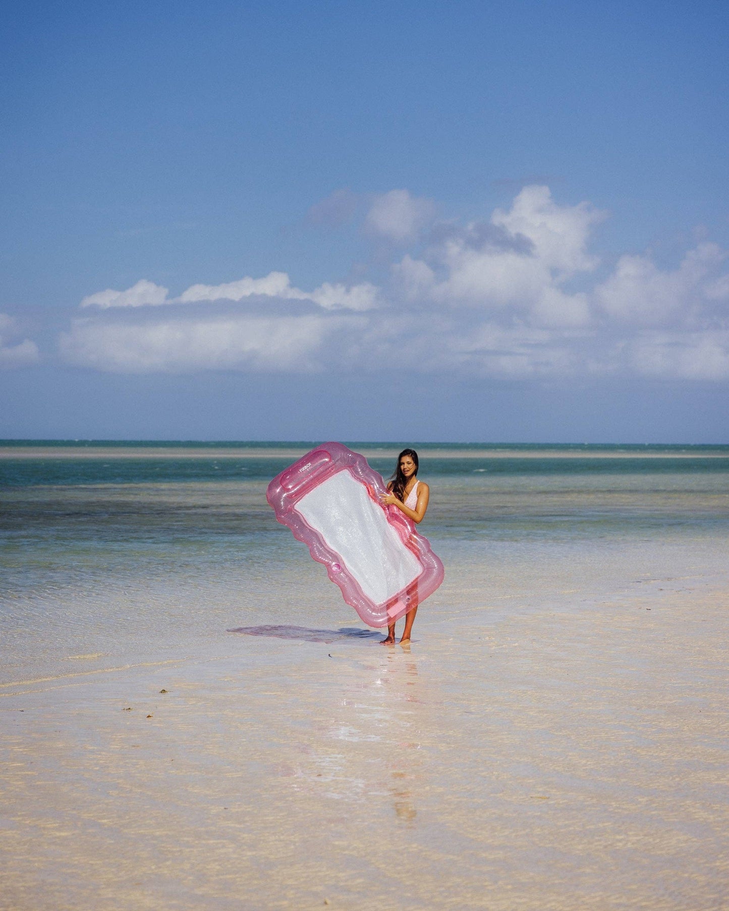 FUNBOY - Clear Pink Mesh Lounger