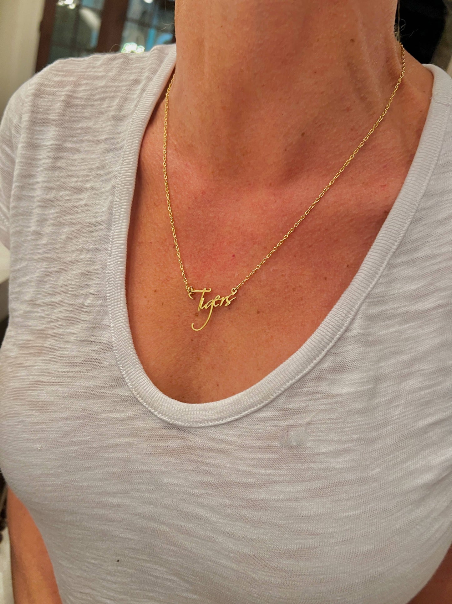 Tiger Name Earring & Necklace (set of 2)