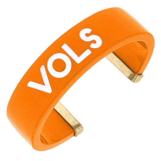 Canvas Style - Tennessee Volunteers Resin Cuff Bracelet in Orange