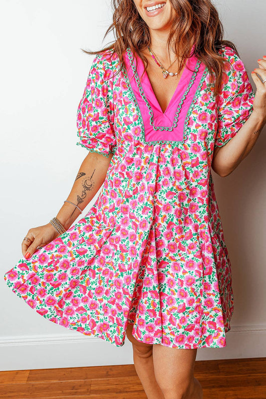 Pink Floral Dress