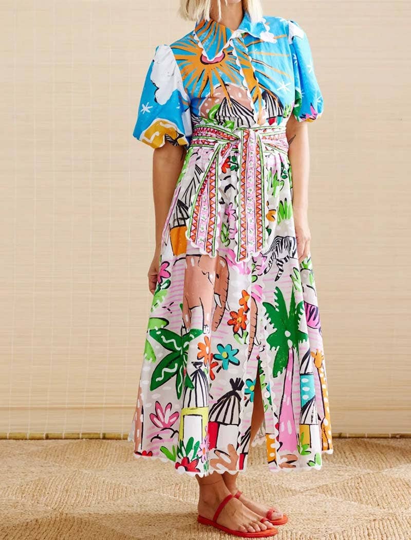 EmberLoom Maxi Graphic Dress