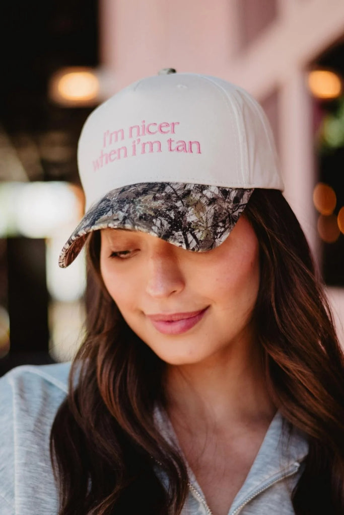 Trucker Hat-I'm Nicer When I'm Tan