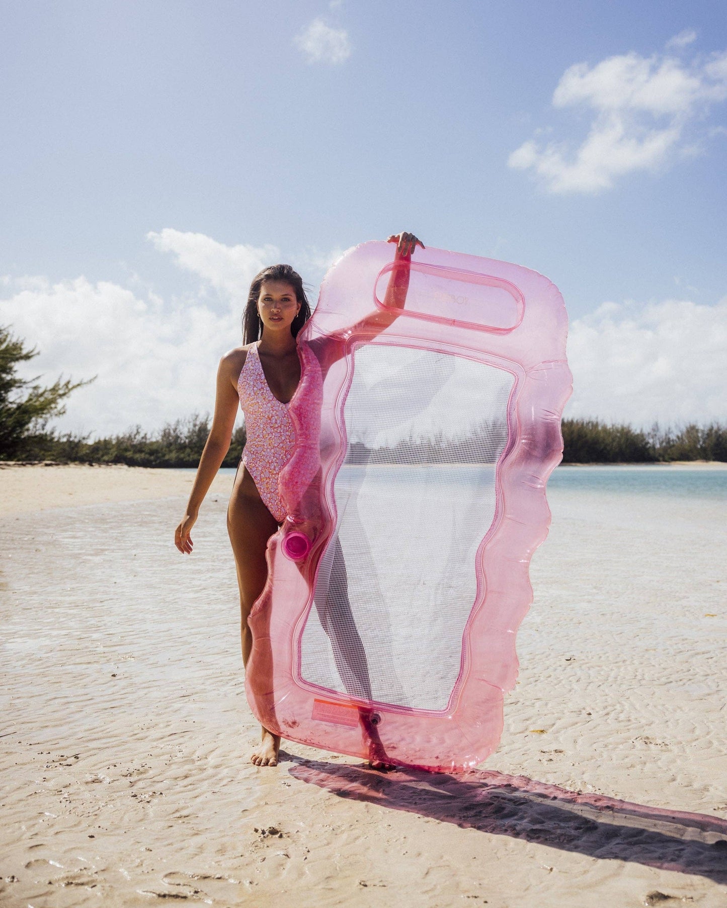 FUNBOY - Clear Pink Mesh Lounger