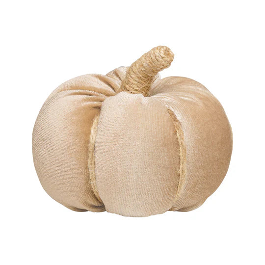 Small Velvet Fabric Pumpkin