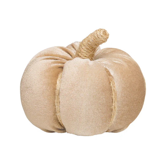 Small Velvet Fabric Pumpkin
