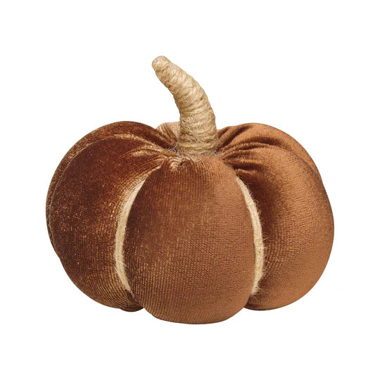 Small Velvet Fabric Pumpkin