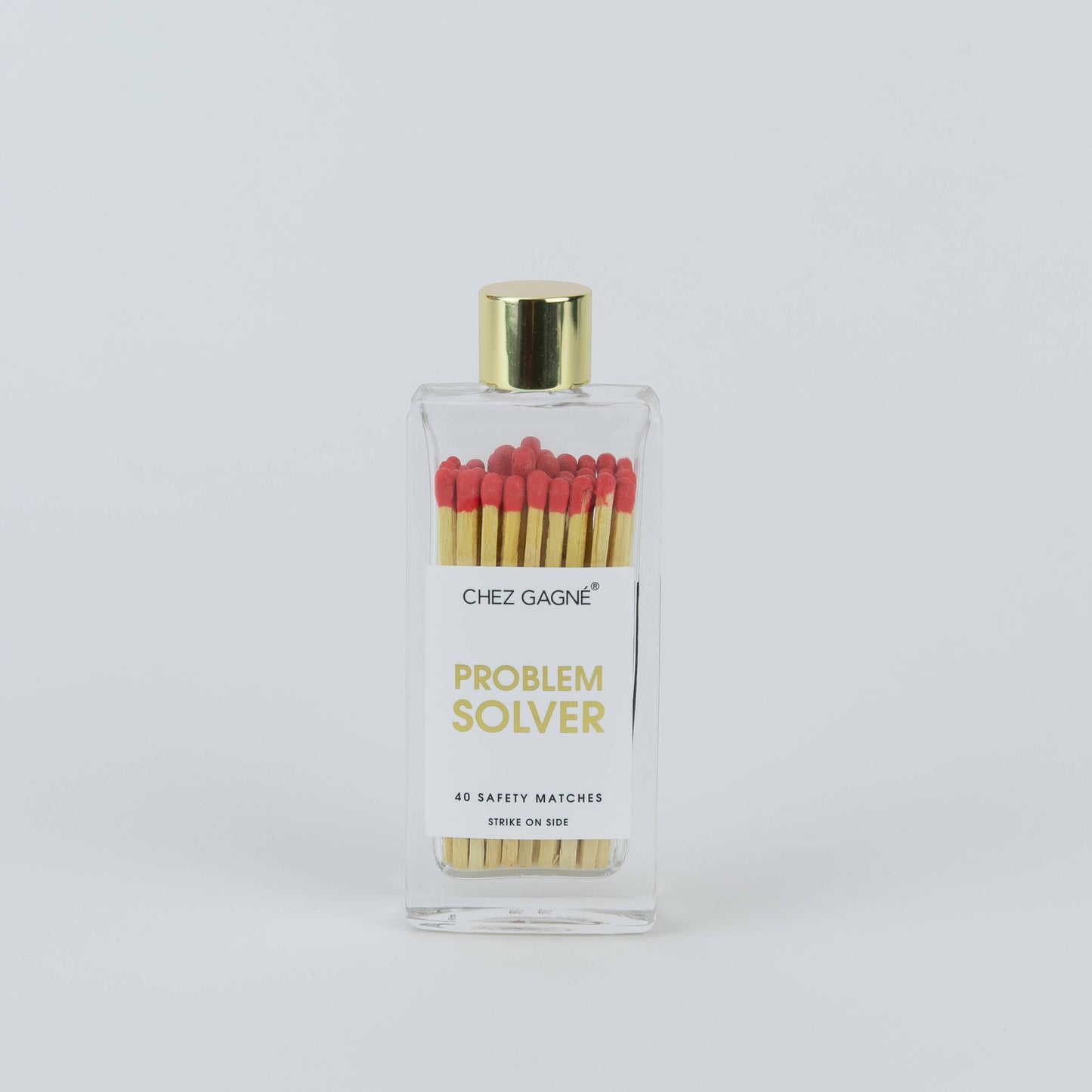 Chez Gagné - Problem Solver - Glass Bottle Safety Matches