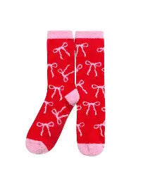Red Bow socks