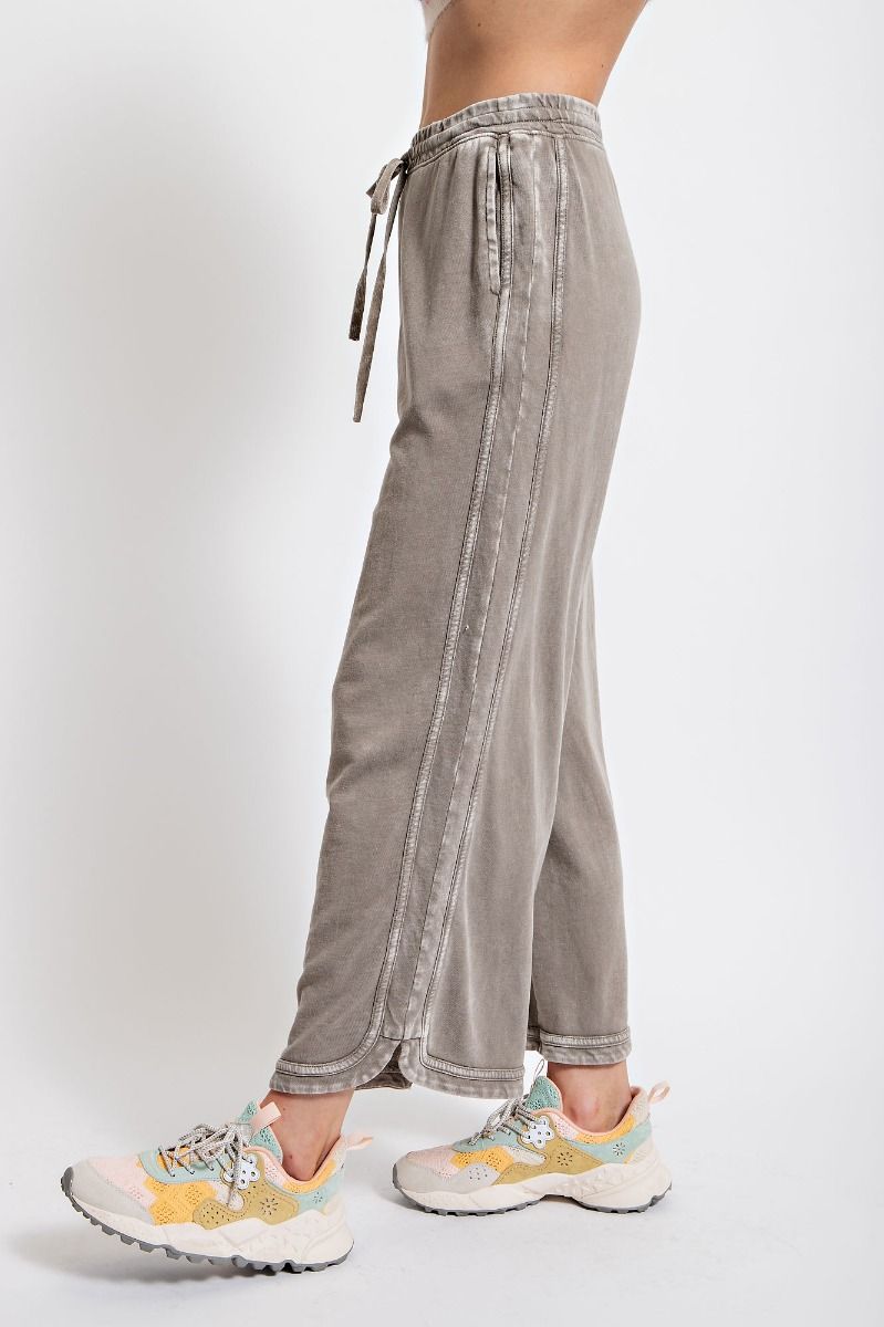 Mineral Washed Terry Knit Pants