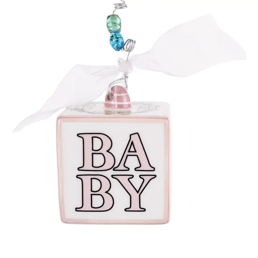 Baby's 1st Christmas Block Ornament