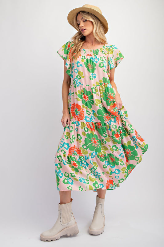 Floral Print Maxi Dress