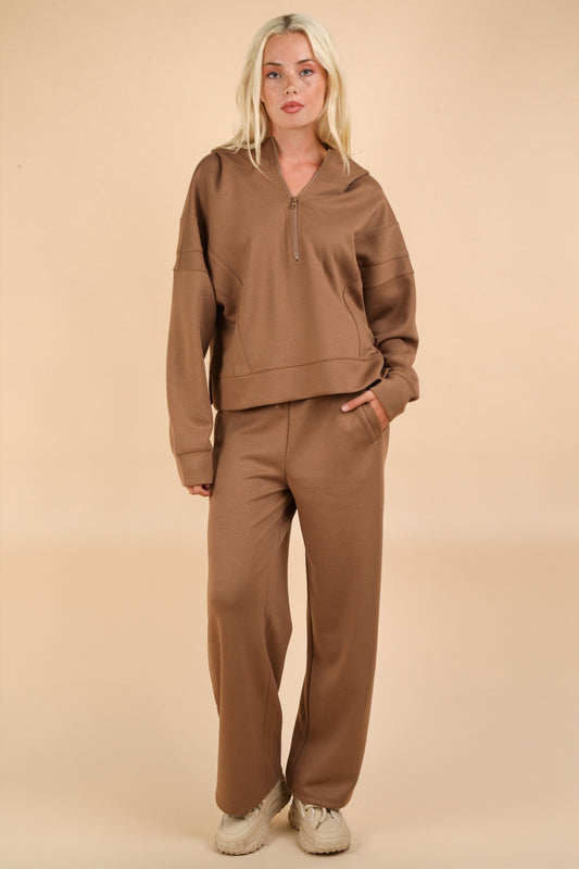 Oversized Knit Loungewear Top & Pants Set