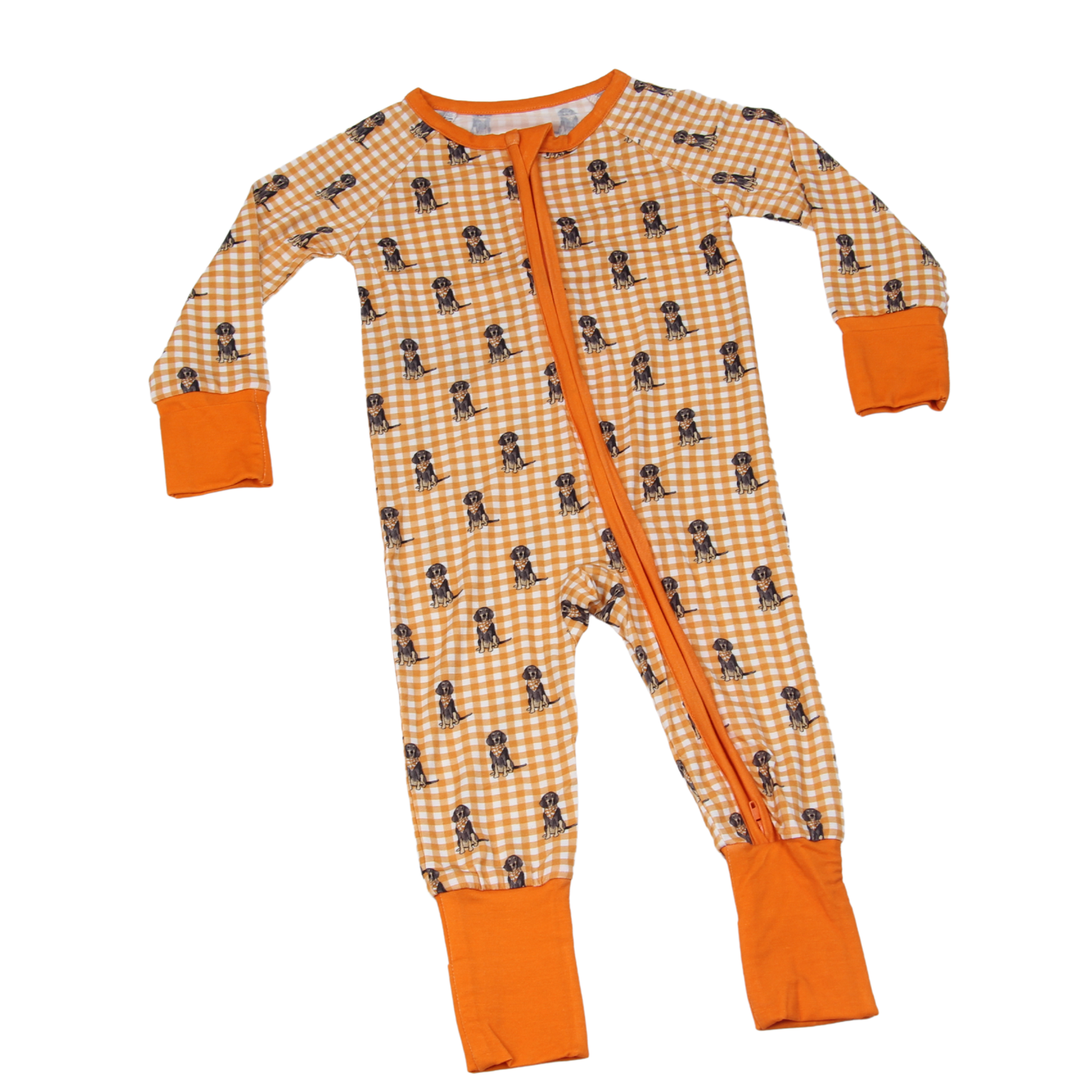 Barrel Down South - Bluetick Coonhound Stripe Unisex Kids Pajamas: 3-6 months - Onesie