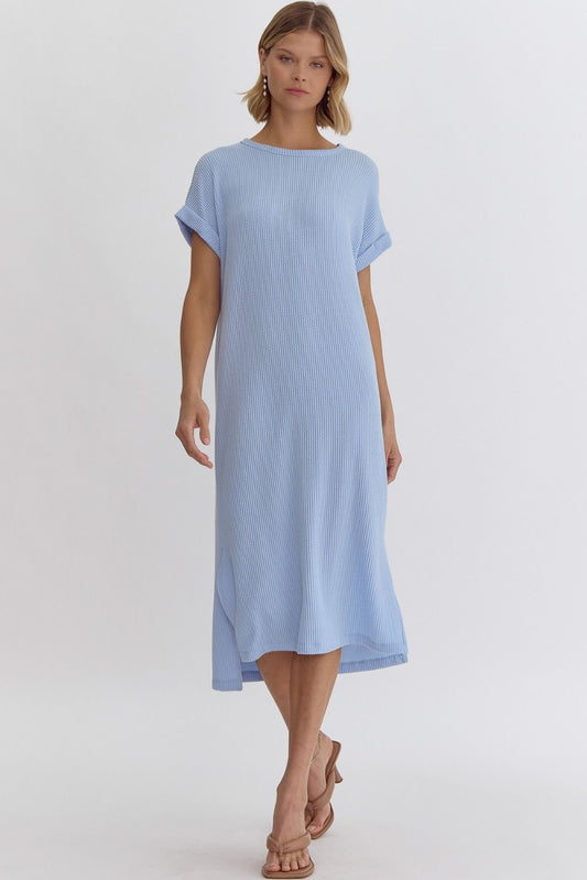 Ribbed Midi Dress