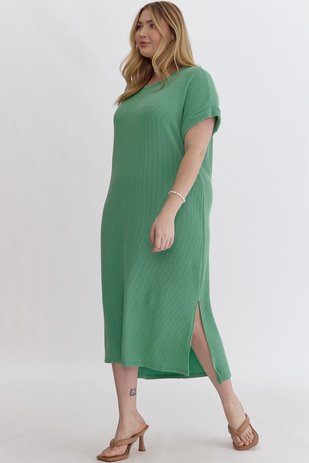 Ribbed Midi Dress