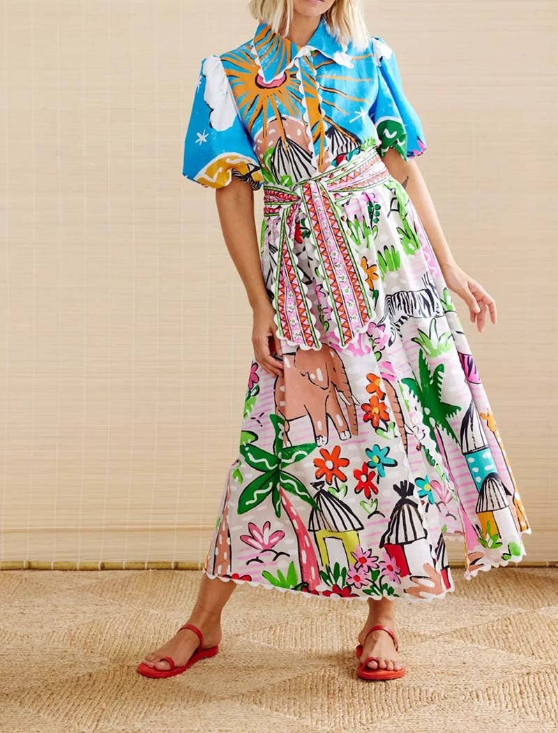 EmberLoom Maxi Graphic Dress