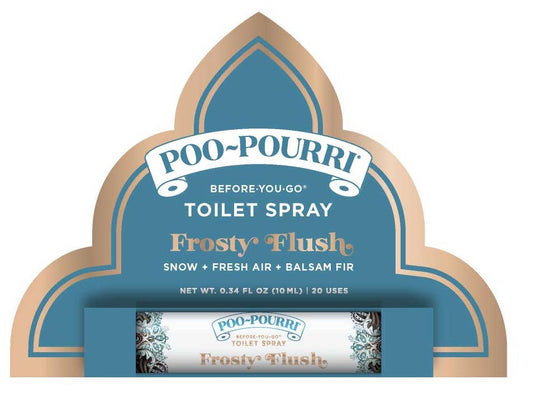 ~Pourri - Poo~Pourri Frosty Flush 10ml, Travel Size Holiday Collection