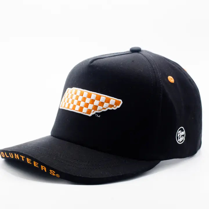 Tennessee Volunteers Black Bill Hat