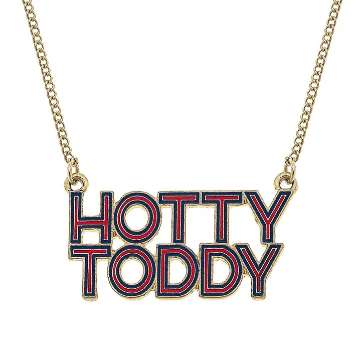 Ole Miss Rebels Outline Enamel Necklace