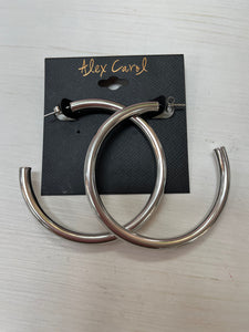 Silver Non-Tarnish Water Resistant Hoop Earrings E23145 E23137 E23129