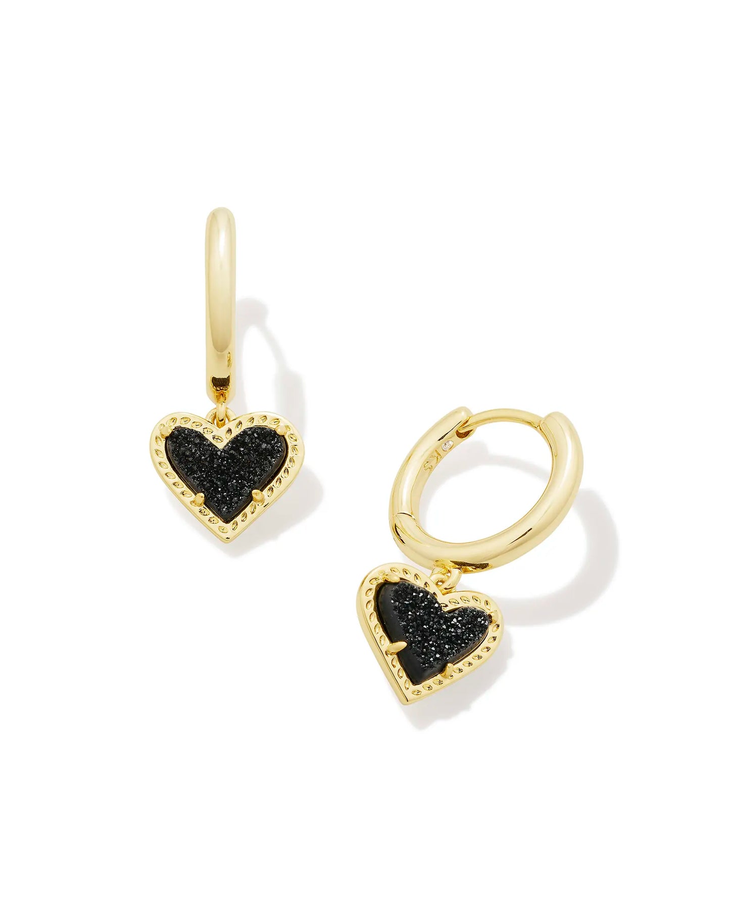 Ari Heart Gold Huggie Earrings