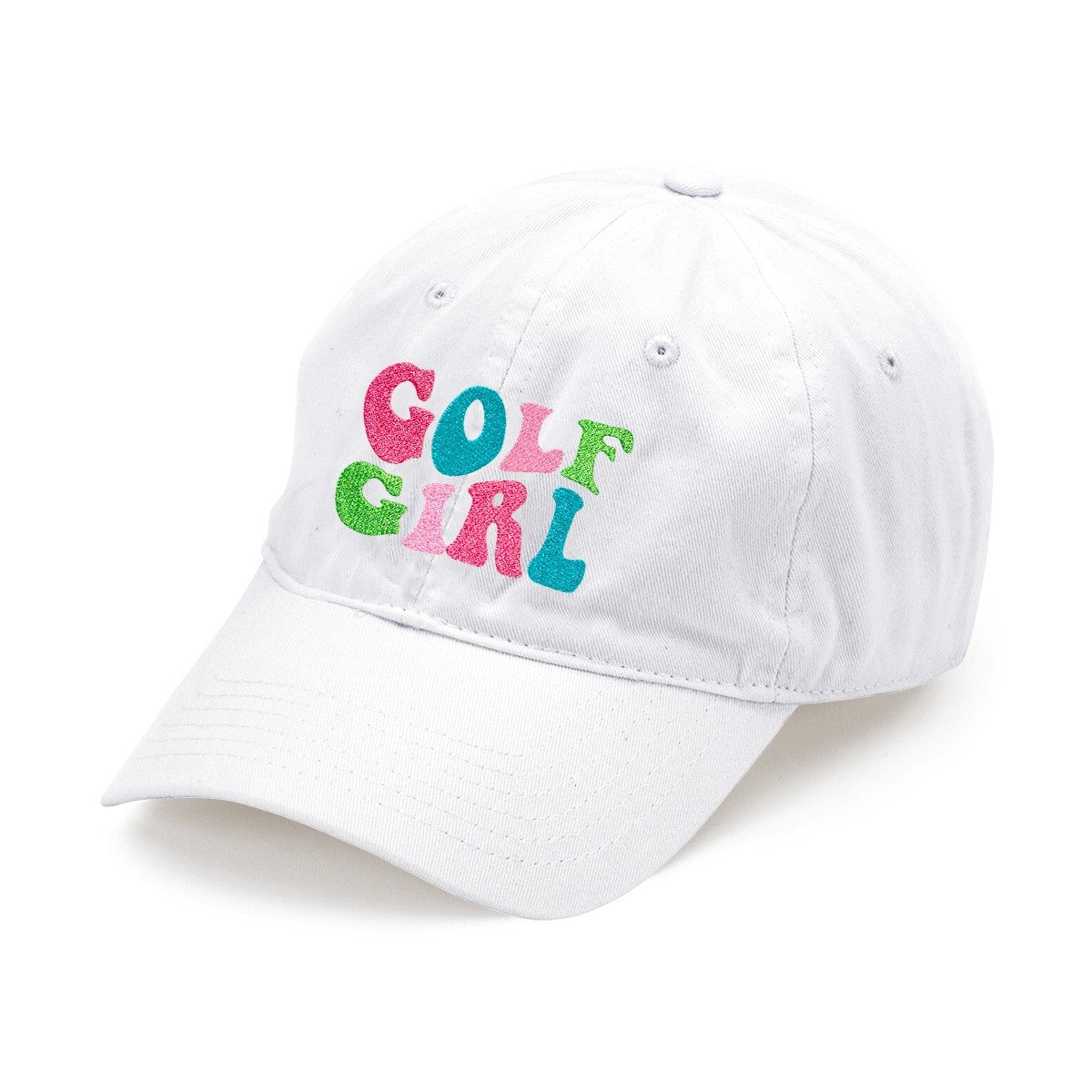 Golf Girl White Cap