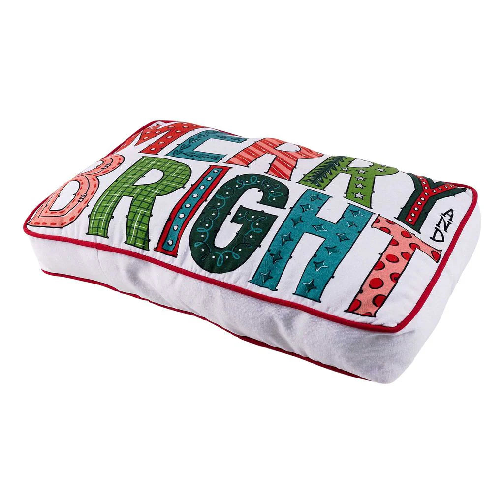 Colorful Merry and Bright Pillow - Thumbnail 2