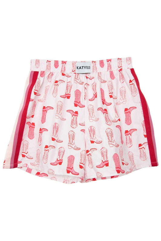 Light Pink Western Boots Boxers