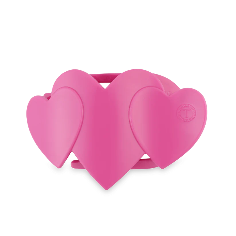 Pink Heart To Heart Flat Clip TELETIES