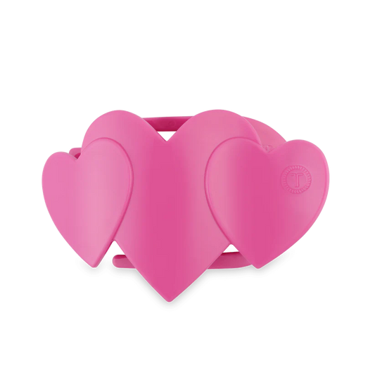 Pink Heart To Heart Flat Clip TELETIES