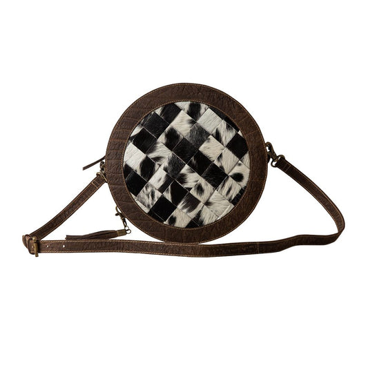 Pecos Wind Weave Pattern Round Bag