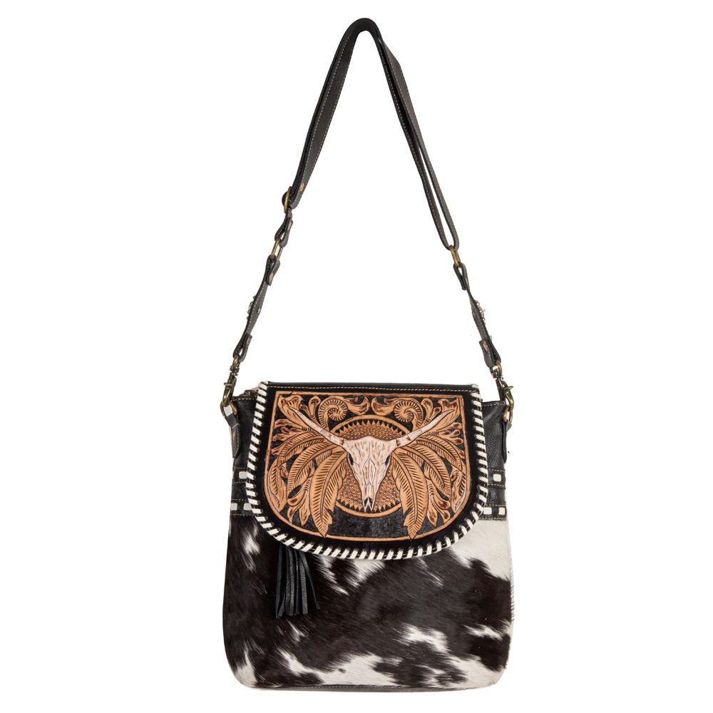 Spirit of the Herd Hand Tooled Bag