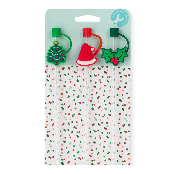 Holiday Straw Topper Set