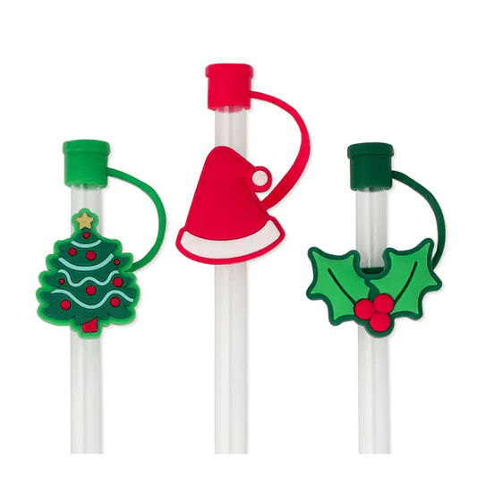 Holiday Swig Straw Topper Set
