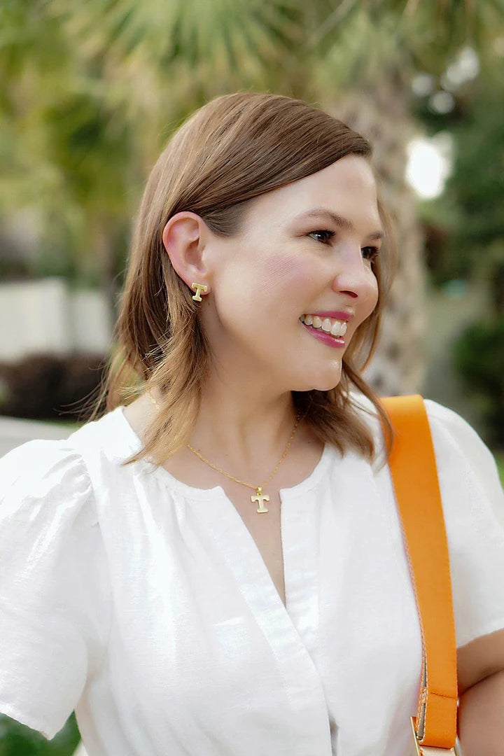 Tennessee Volunteers 24K Gold Plated Stud Earrings