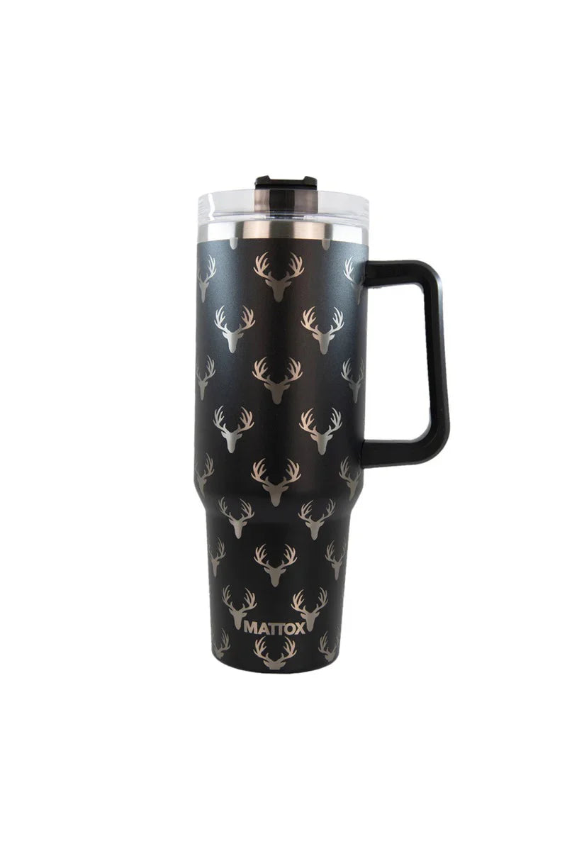 Deer Print Design 40 Oz Tumbler for Men