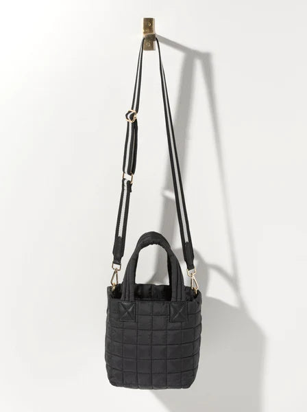 Quilted Nylon Mini Tote Cross-Body