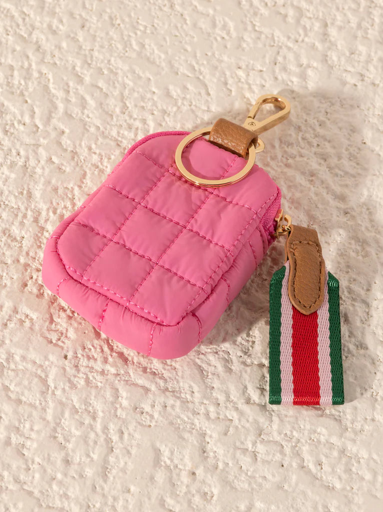 Quilted Nylon Clip-On Pouch