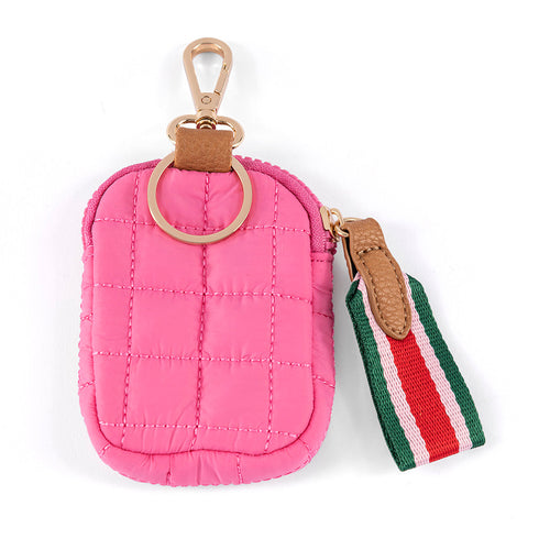 Quilted Nylon Clip-On Pouch