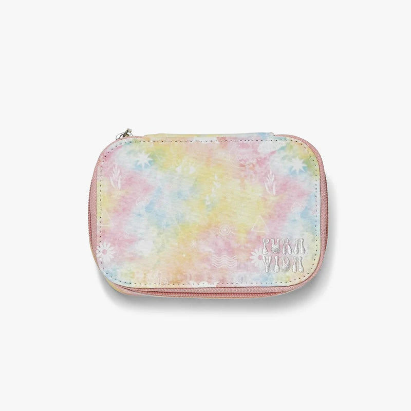 Puravida Medium Tie-Dye Travel Jewelry Case