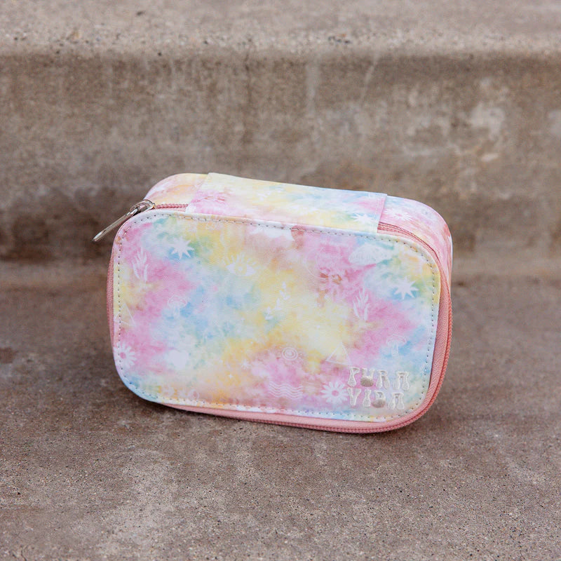 Puravida Medium Tie-Dye Travel Jewelry Case